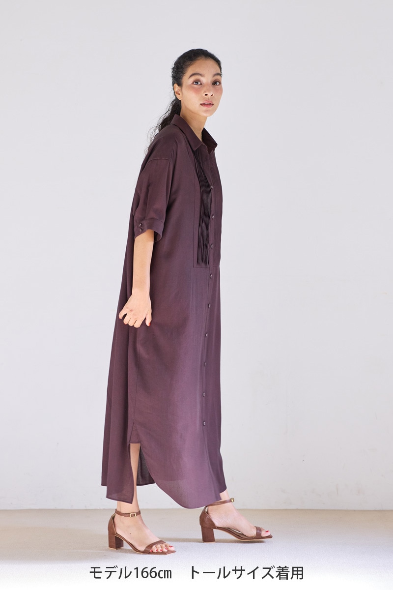 【再販】2026SS_ピンタックシャツワンピース（2026年5月注文受付・発送予定）