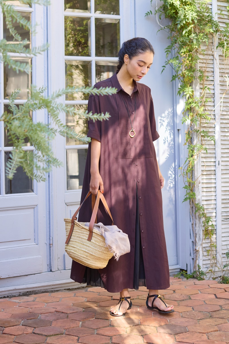 【再販】2026SS_ピンタックシャツワンピース（2026年5月注文受付・発送予定）