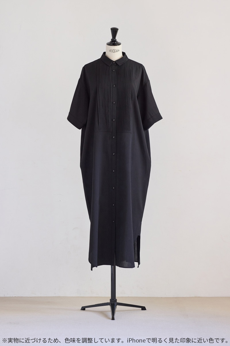 【再販】2026SS_ピンタックシャツワンピース（2026年5月注文受付・発送予定）