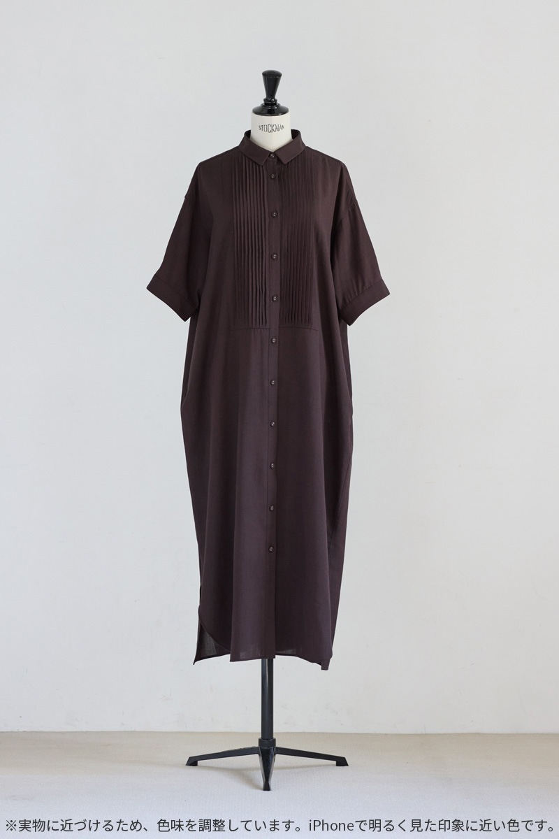 【再販】2026SS_ピンタックシャツワンピース（2026年5月注文受付・発送予定）