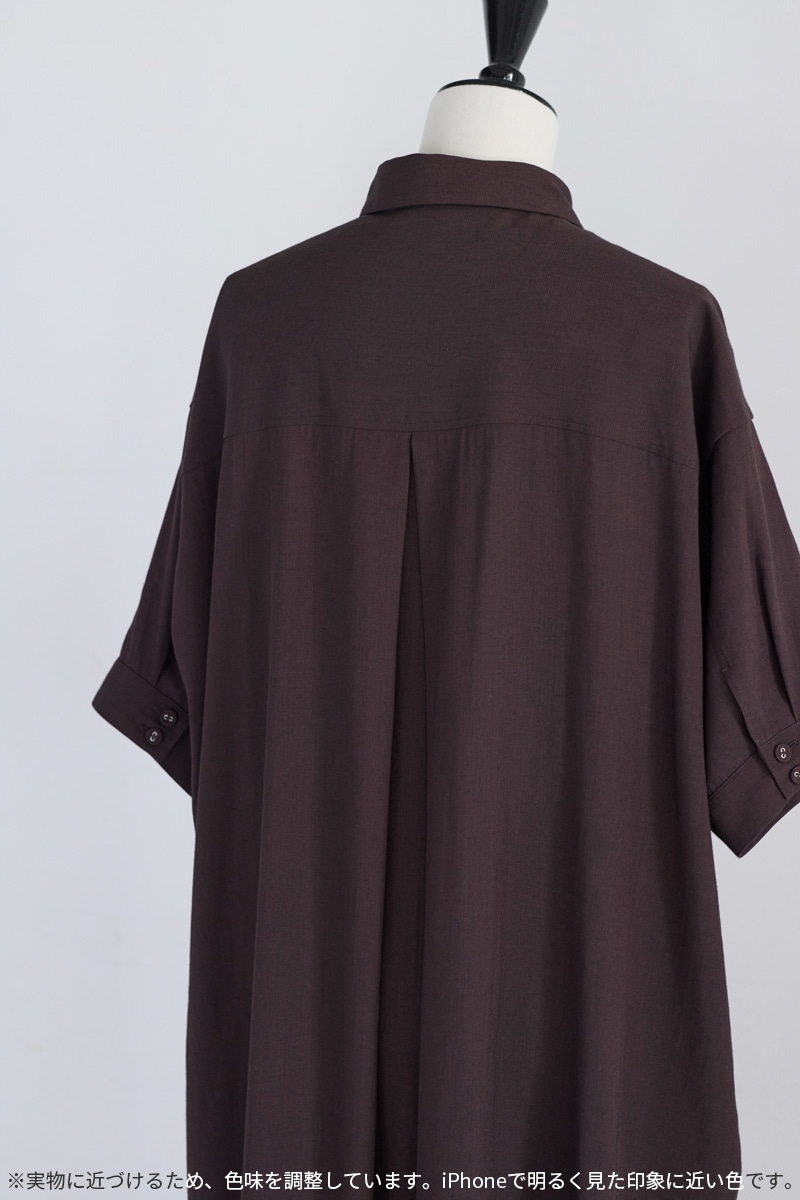 【再販】2026SS_ピンタックシャツワンピース（2026年5月注文受付・発送予定）