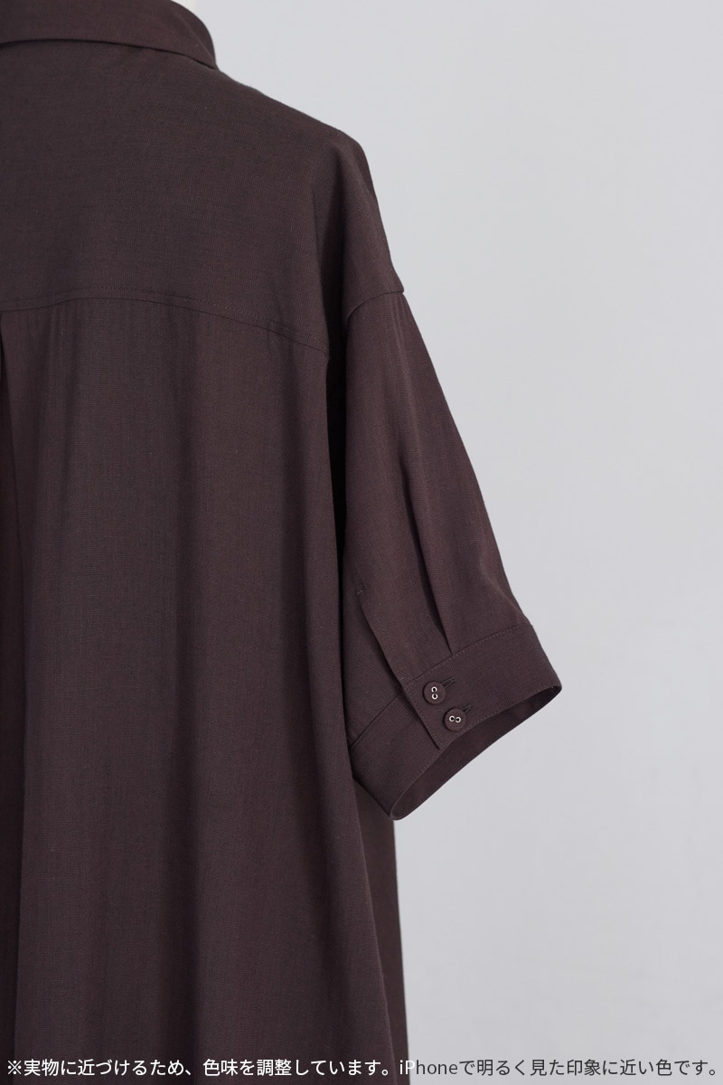 【再販】2026SS_ピンタックシャツワンピース（2026年5月注文受付・発送予定）