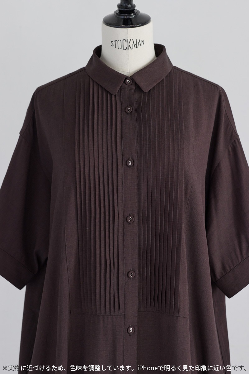 【再販】2026SS_ピンタックシャツワンピース（2026年5月注文受付・発送予定）