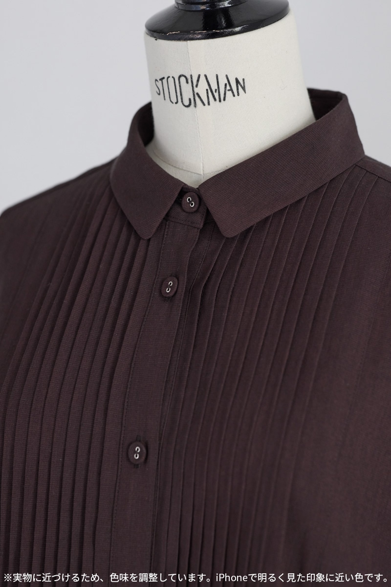 【再販】2026SS_ピンタックシャツワンピース（2026年5月注文受付・発送予定）