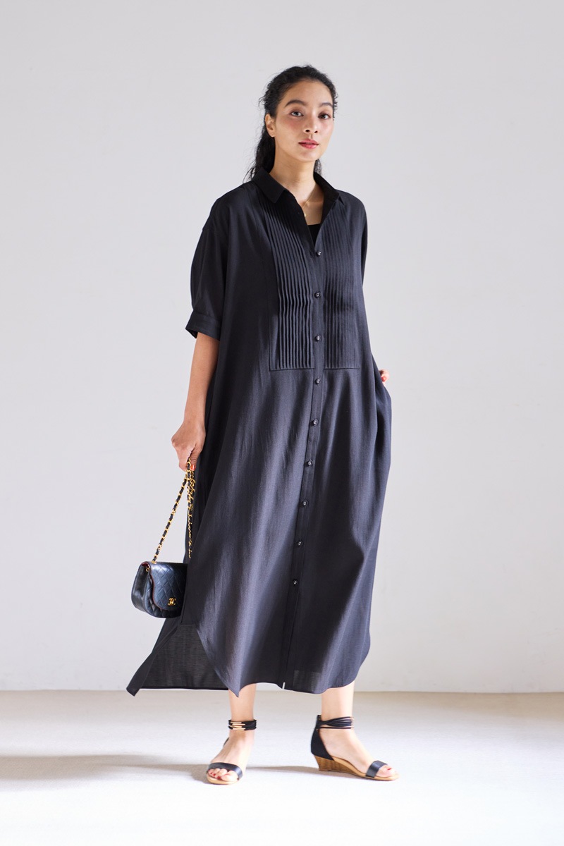 【再販】2026SS_ピンタックシャツワンピース（2026年5月注文受付・発送予定）