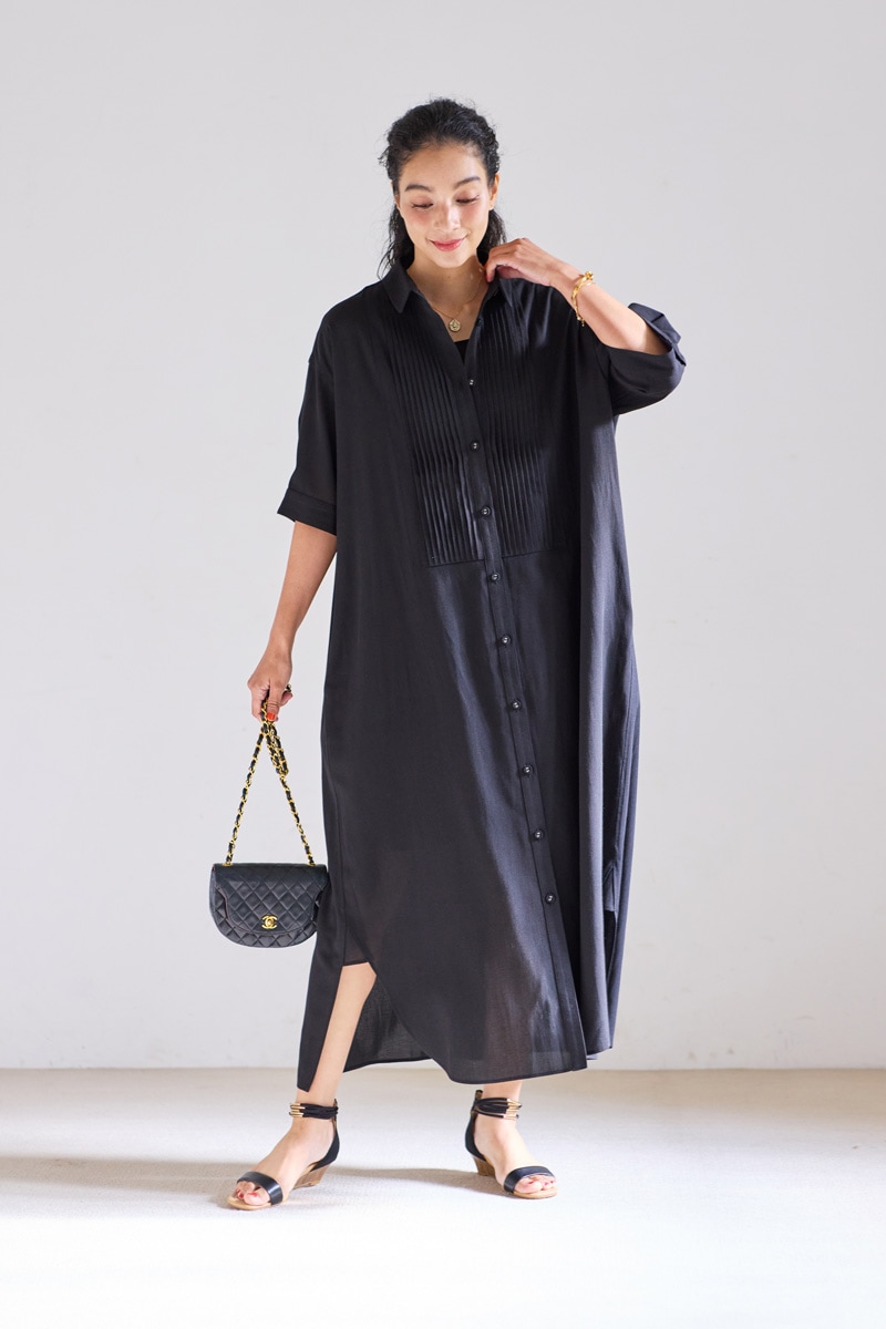 【再販】2026SS_ピンタックシャツワンピース（2026年5月注文受付・発送予定）