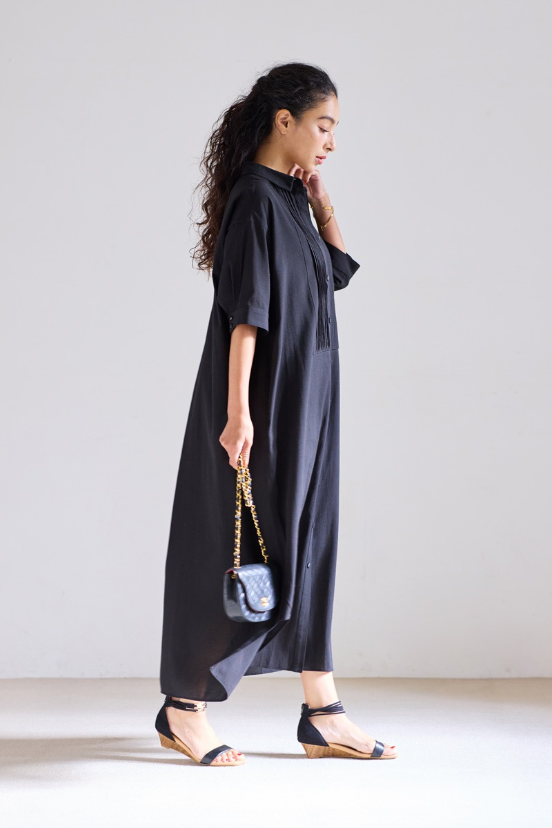 【再販】2026SS_ピンタックシャツワンピース（2026年5月注文受付・発送予定）