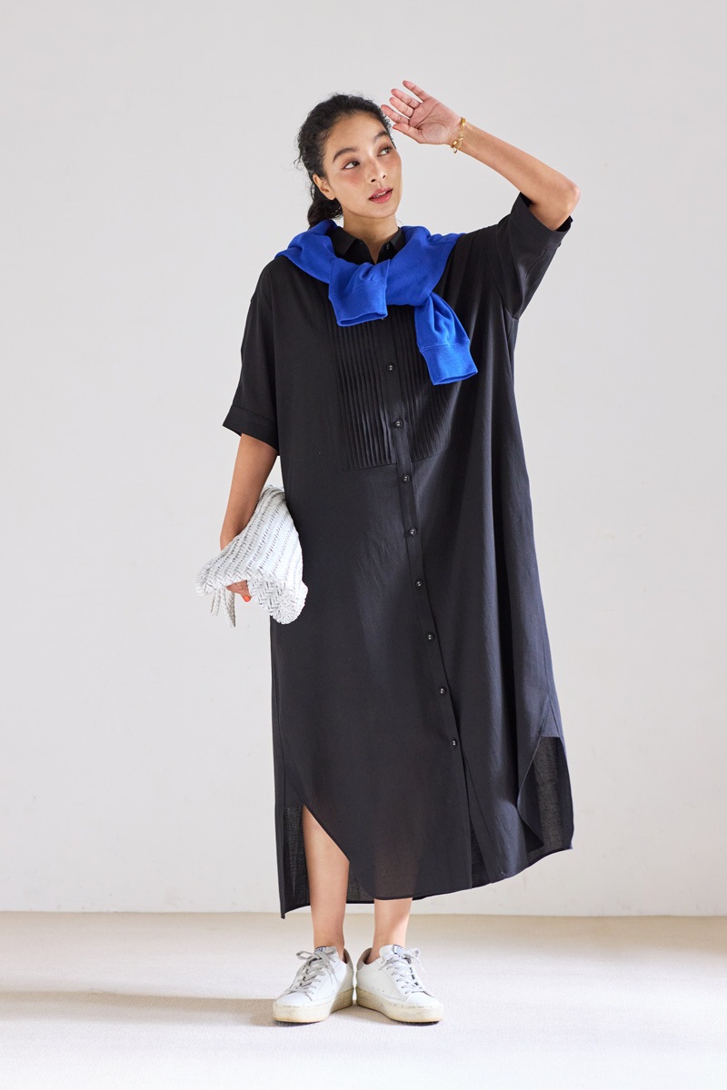 【再販】2026SS_ピンタックシャツワンピース（2026年5月注文受付・発送予定）