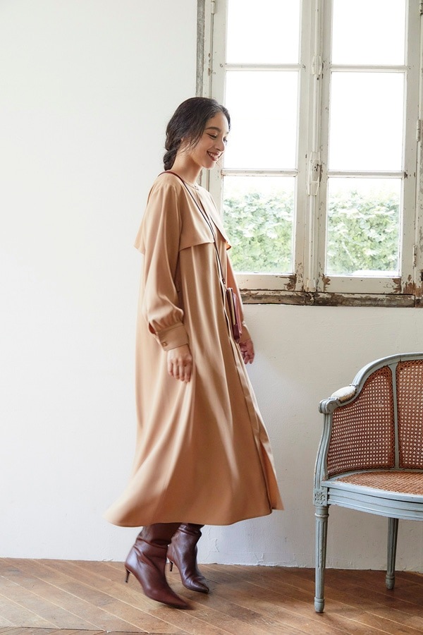 【オアーノ】ダブルヨークワンピース 新品 owauno オアーノ ダブルヨークワンピース 【公式通販】