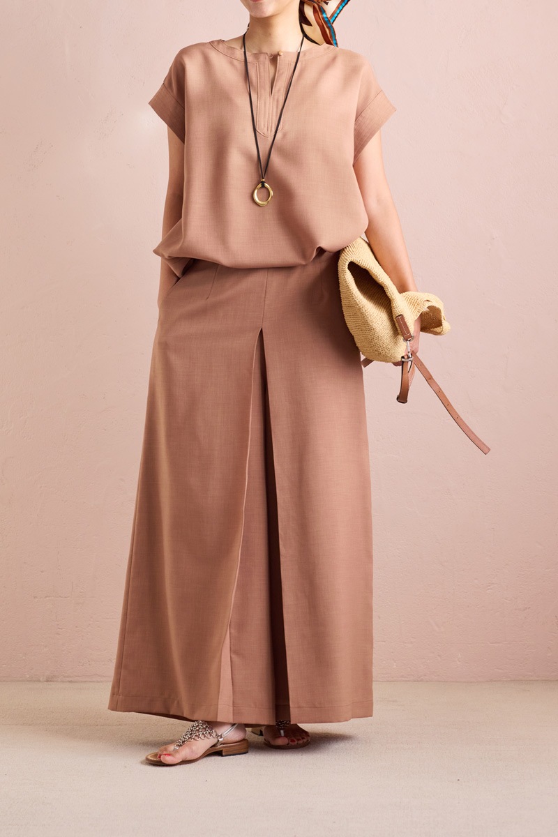 【再販】2026SS_ポプリンフレアパンツ（2026年5月）【セット割引対象商品】