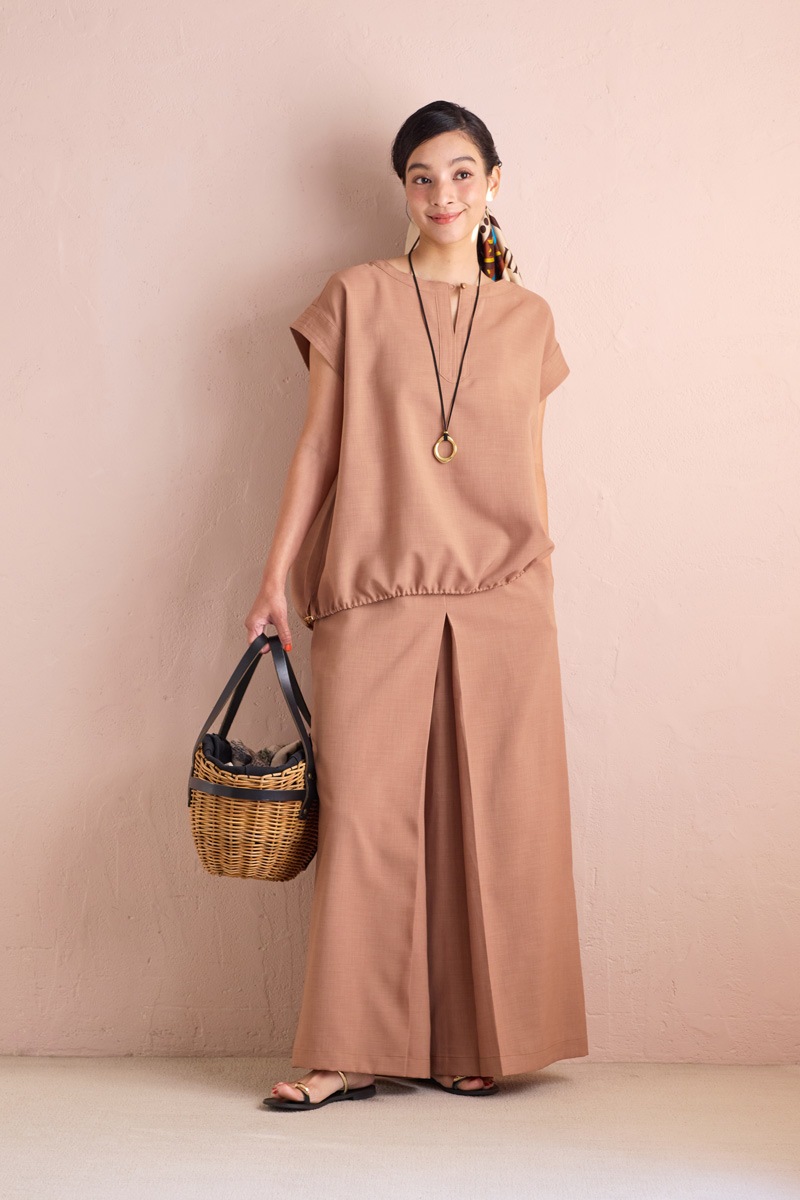 【再販】2026SS_ポプリンフレアパンツ（2026年5月）【セット割引対象商品】