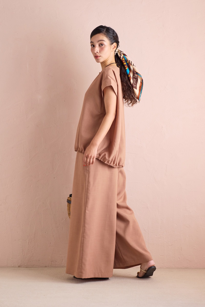 【再販】2026SS_ポプリンフレアパンツ（2026年5月）【セット割引対象商品】