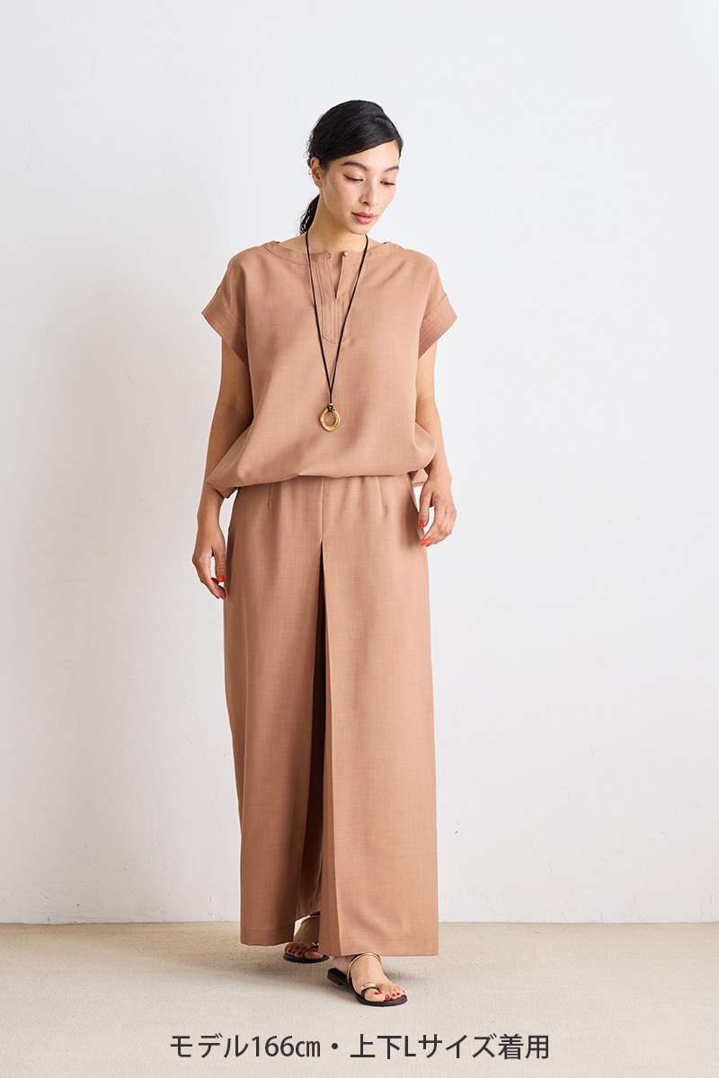 【再販】2026SS_ポプリンフレアパンツ（2026年5月）【セット割引対象商品】