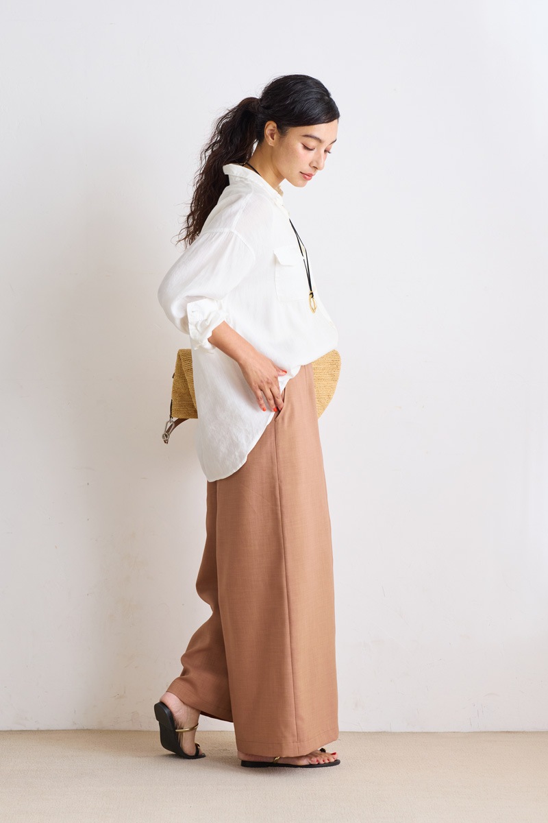 【再販】2026SS_ポプリンフレアパンツ（2026年5月）【セット割引対象商品】