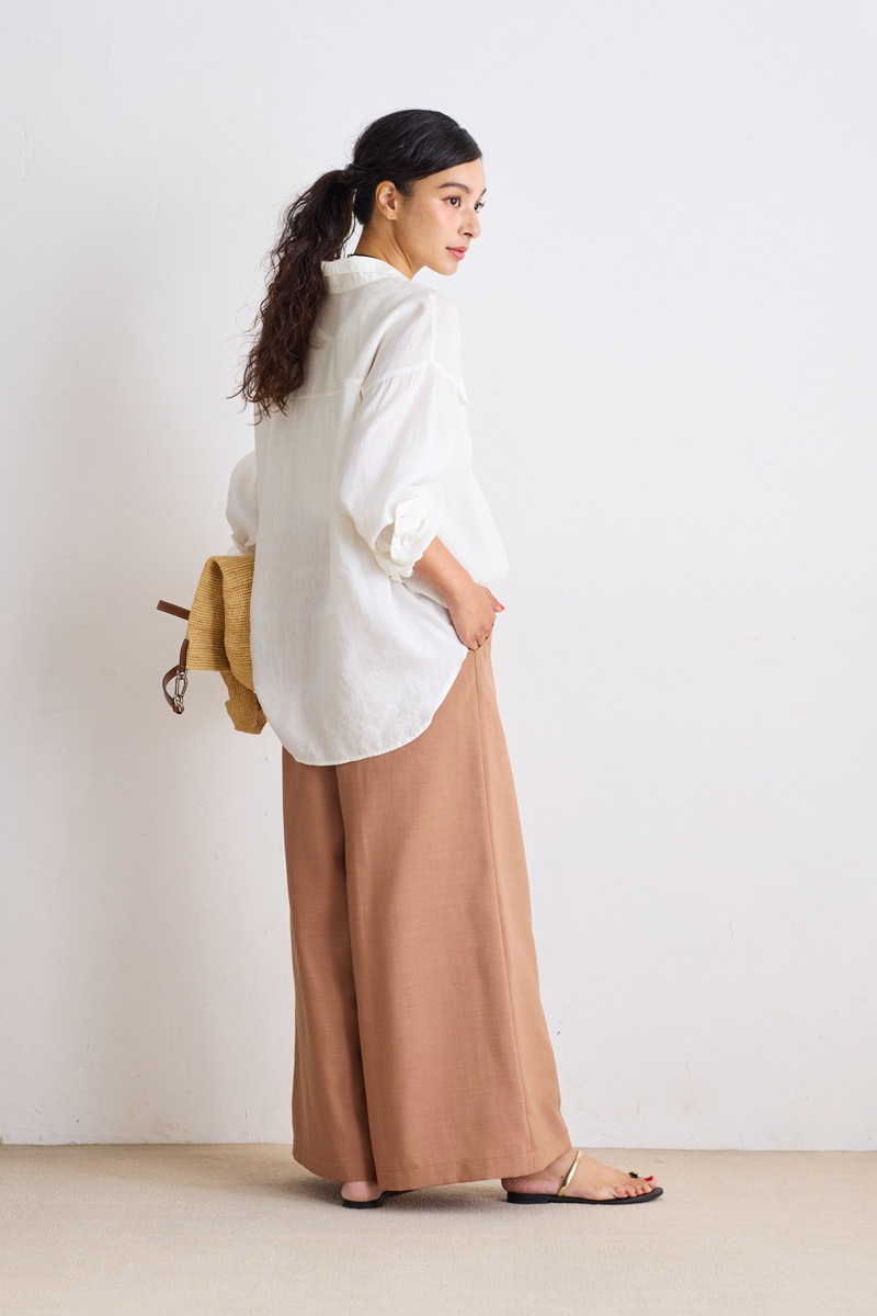 【再販】2026SS_ポプリンフレアパンツ（2026年5月）【セット割引対象商品】