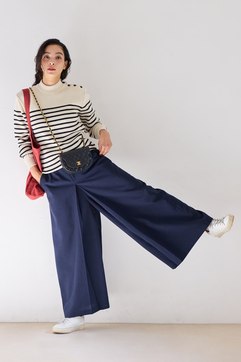 【再販】2026SS_ポプリンフレアパンツ（2026年5月）【セット割引対象商品】