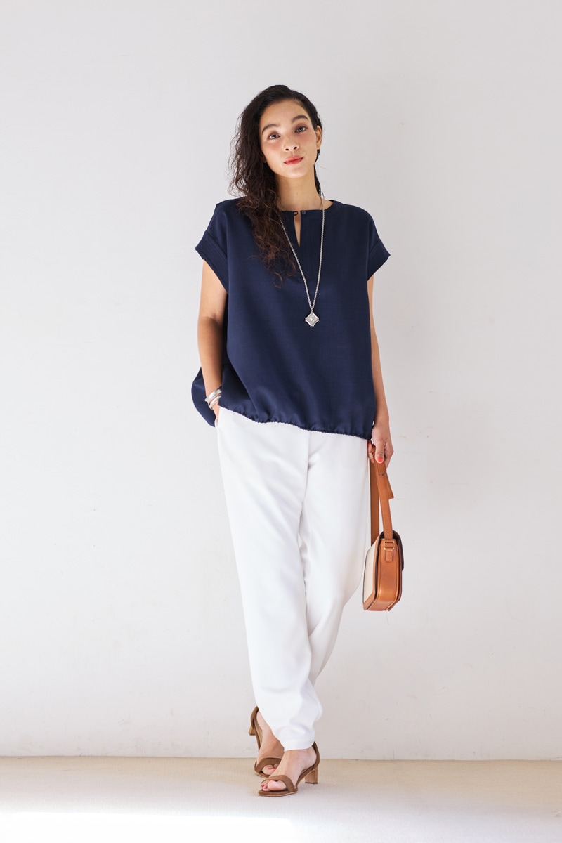 【再販】2026SS_ポプリンバルーンブラウス(2026年5月)【セット割引対象商品】