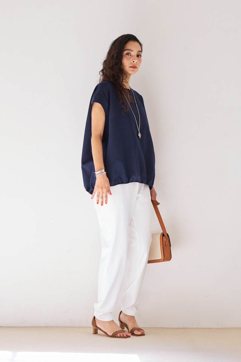 【再販】2026SS_ポプリンバルーンブラウス(2026年5月)【セット割引対象商品】