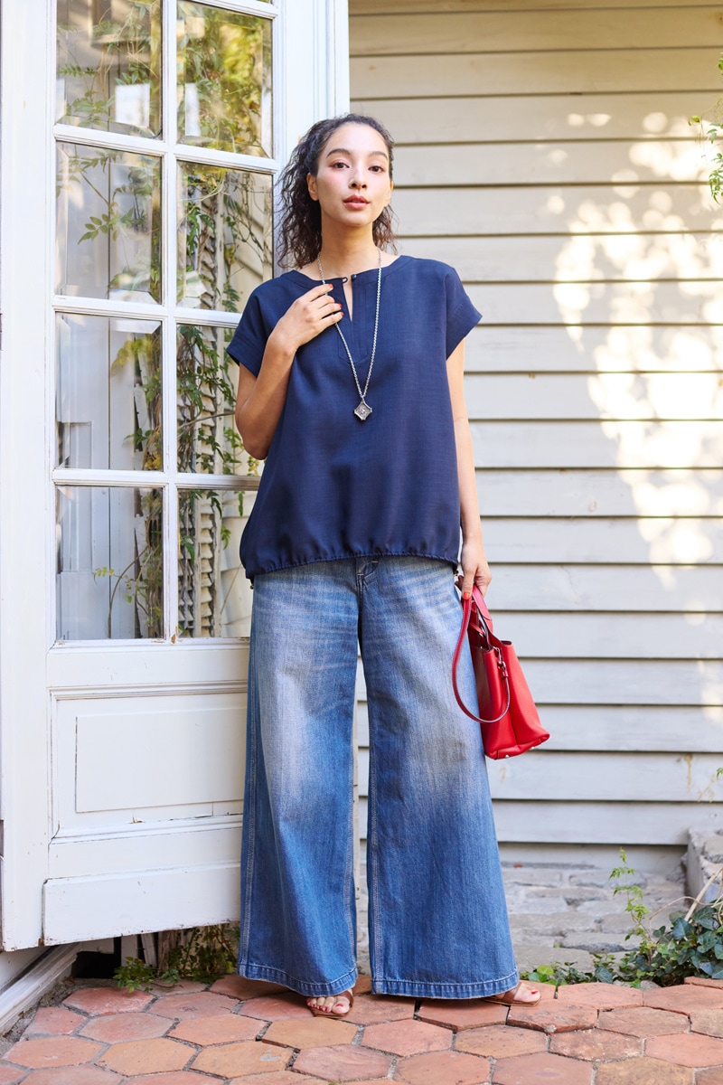 【再販】2026SS_ポプリンバルーンブラウス(2026年5月)【セット割引対象商品】