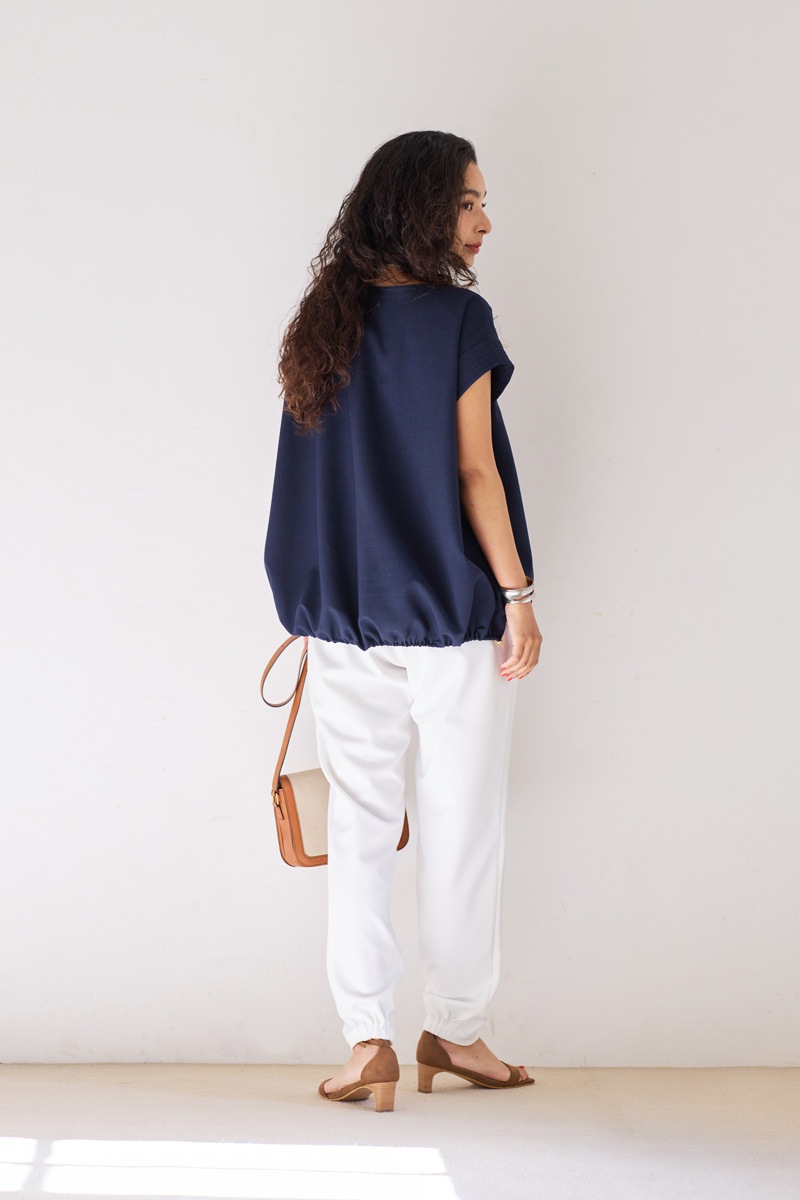 【再販】2026SS_ポプリンバルーンブラウス(2026年5月)【セット割引対象商品】