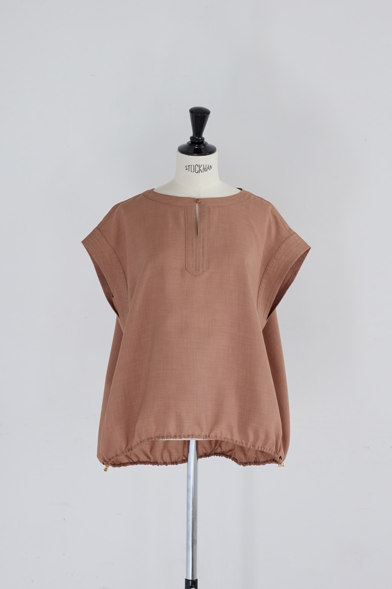 【再販】2026SS_ポプリンバルーンブラウス(2026年5月)【セット割引対象商品】