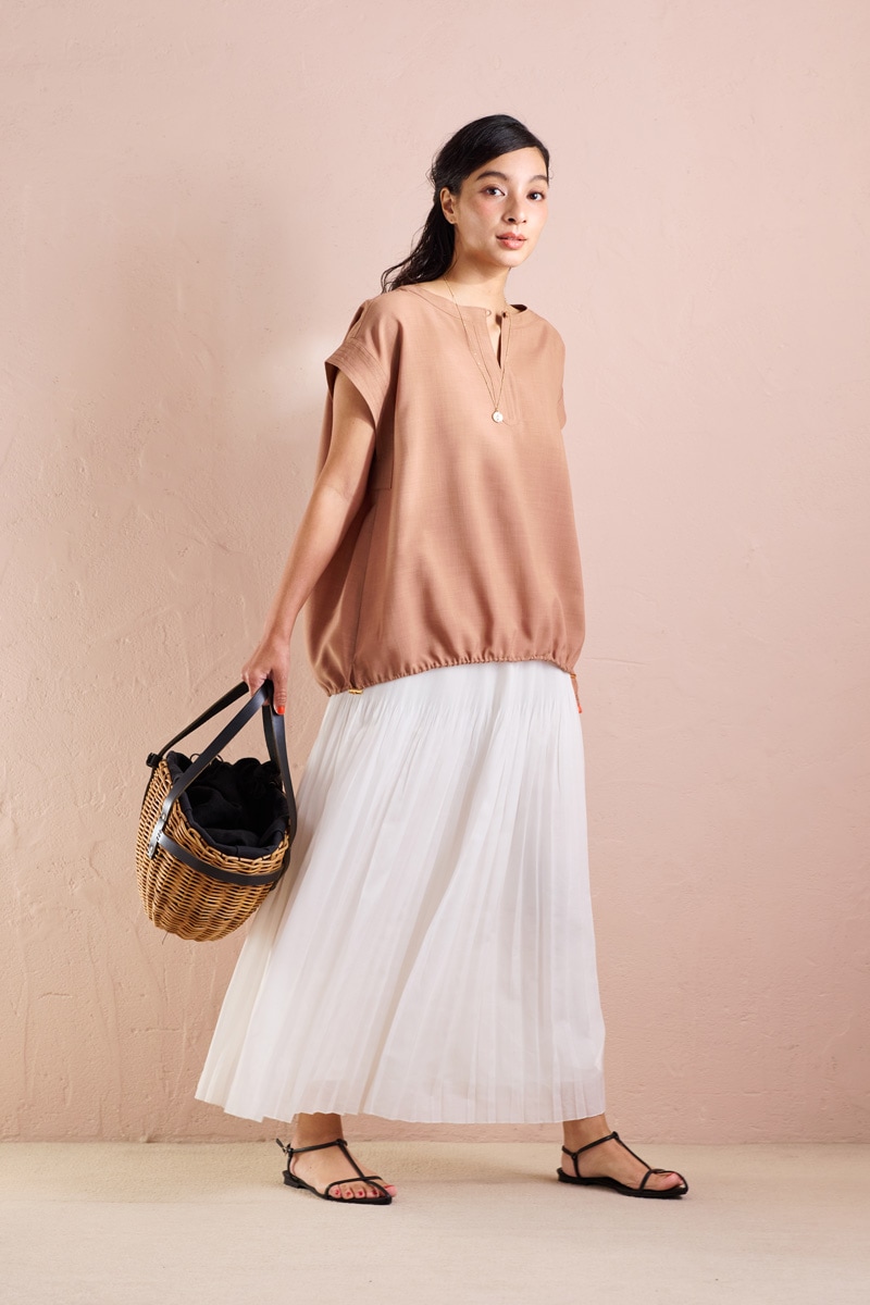 【再販】2026SS_ポプリンバルーンブラウス(2026年5月)【セット割引対象商品】