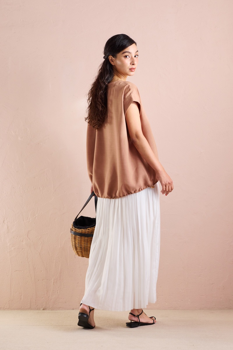 【再販】2026SS_ポプリンバルーンブラウス(2026年5月)【セット割引対象商品】