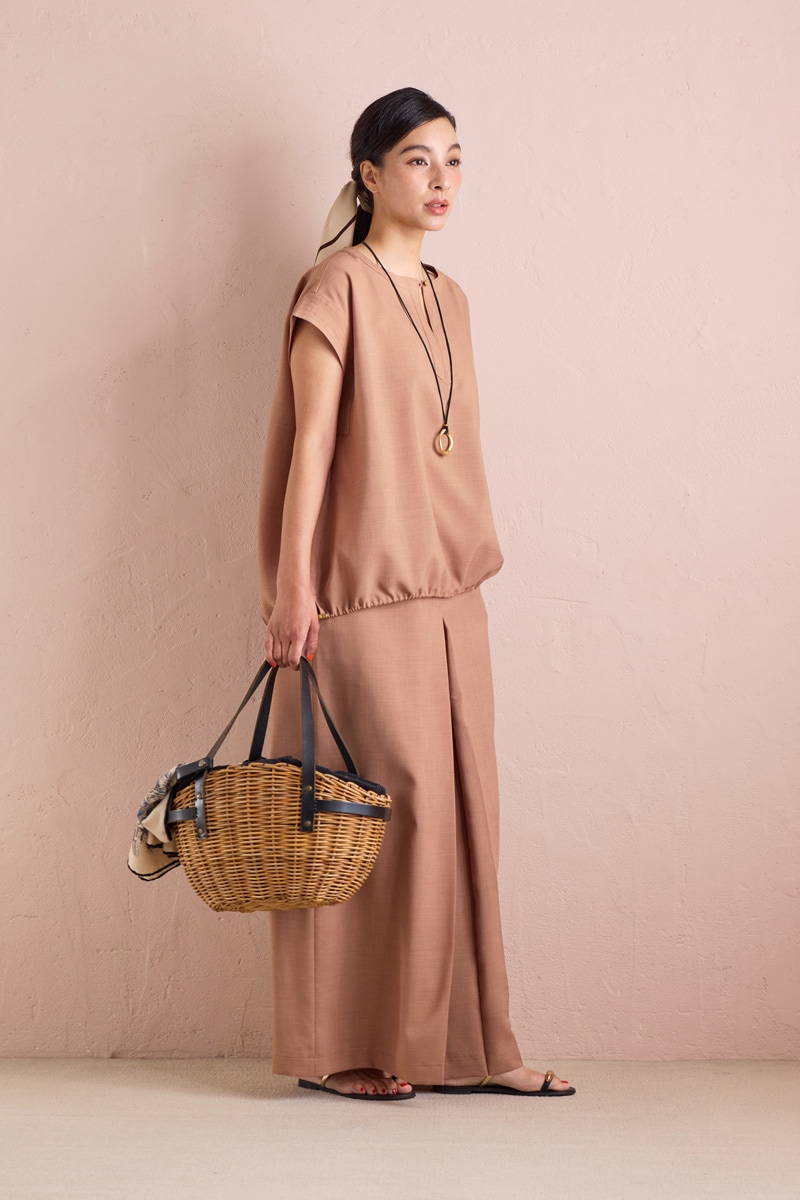 【再販】2026SS_ポプリンバルーンブラウス(2026年5月)【セット割引対象商品】