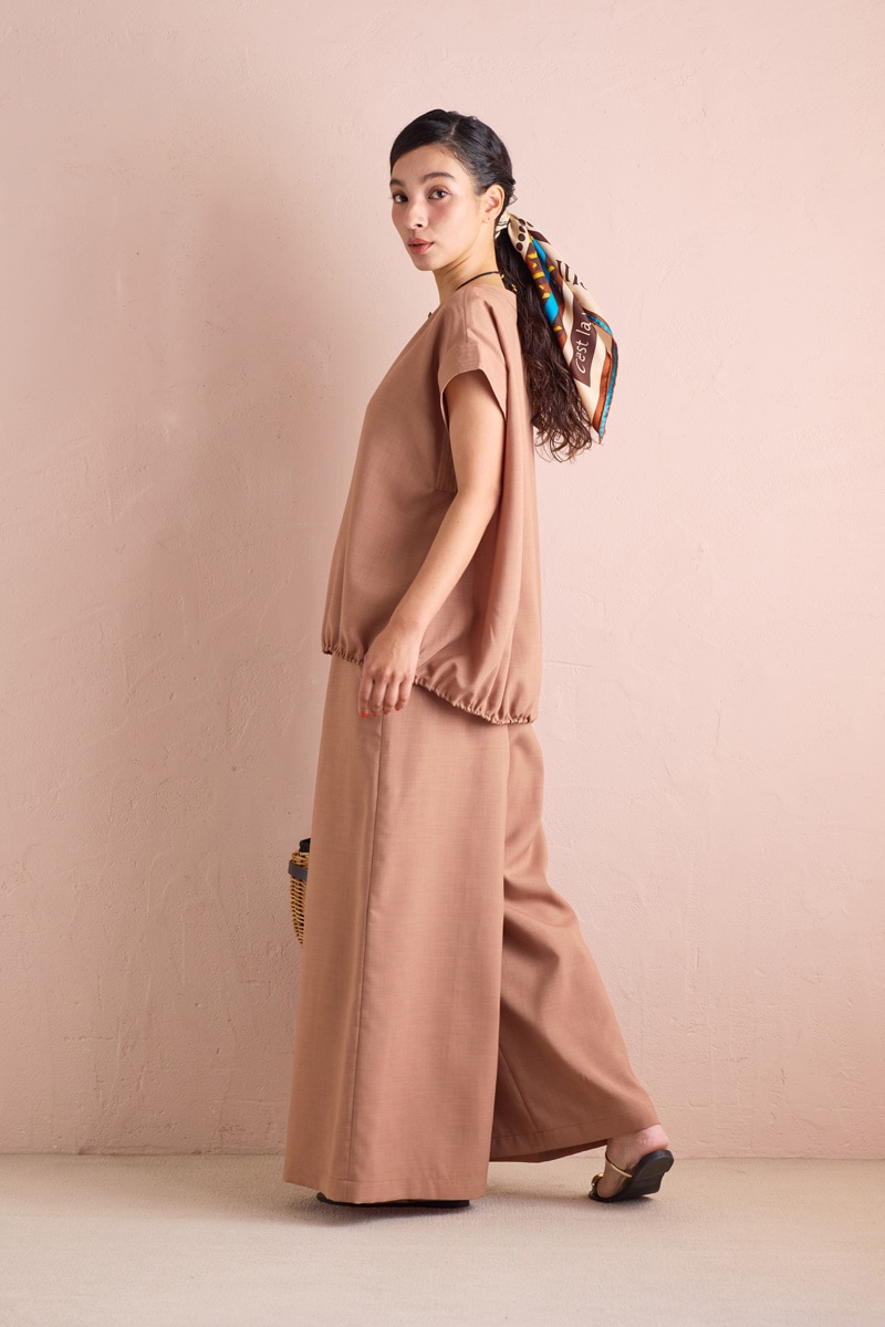 【再販】2026SS_ポプリンバルーンブラウス(2026年5月)【セット割引対象商品】