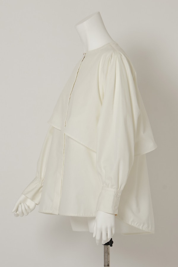 オアーノ長袖バルーンブラウスオフホワイト