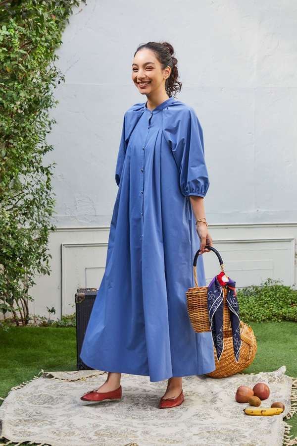 【再販】2025SS_ラグランスリーブワンピース