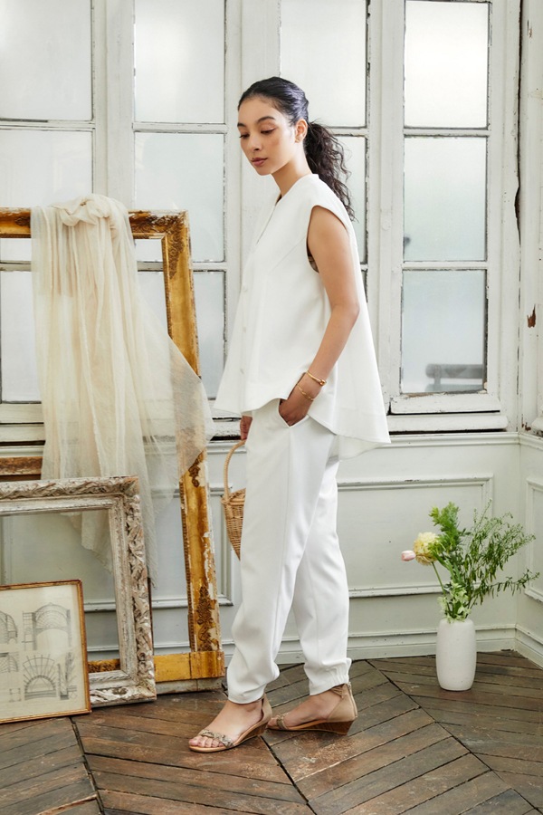 【再販】2025SS_ジョーゼットストレッチジョガー