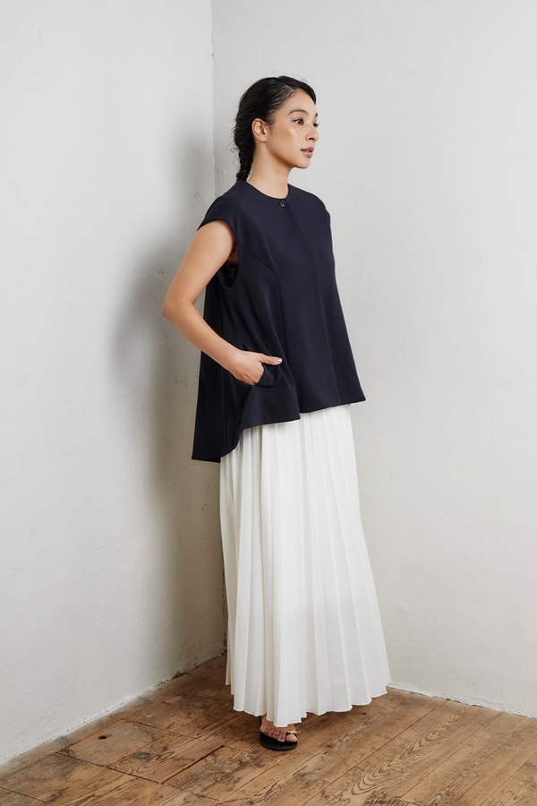 【再販】2025SS_ジョーゼットストレッチジレ