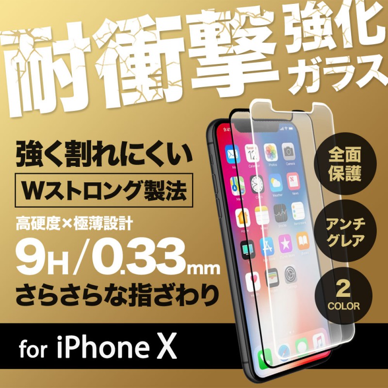 ���餵��ʻؤ����ǳ��ˤ��� iPhoneXS / X �� �Ѿ׷⥢������쥢 �����ݸ� �������饹 0.33mm�� ��������쥢��OWL-TGTIP8F-AG��