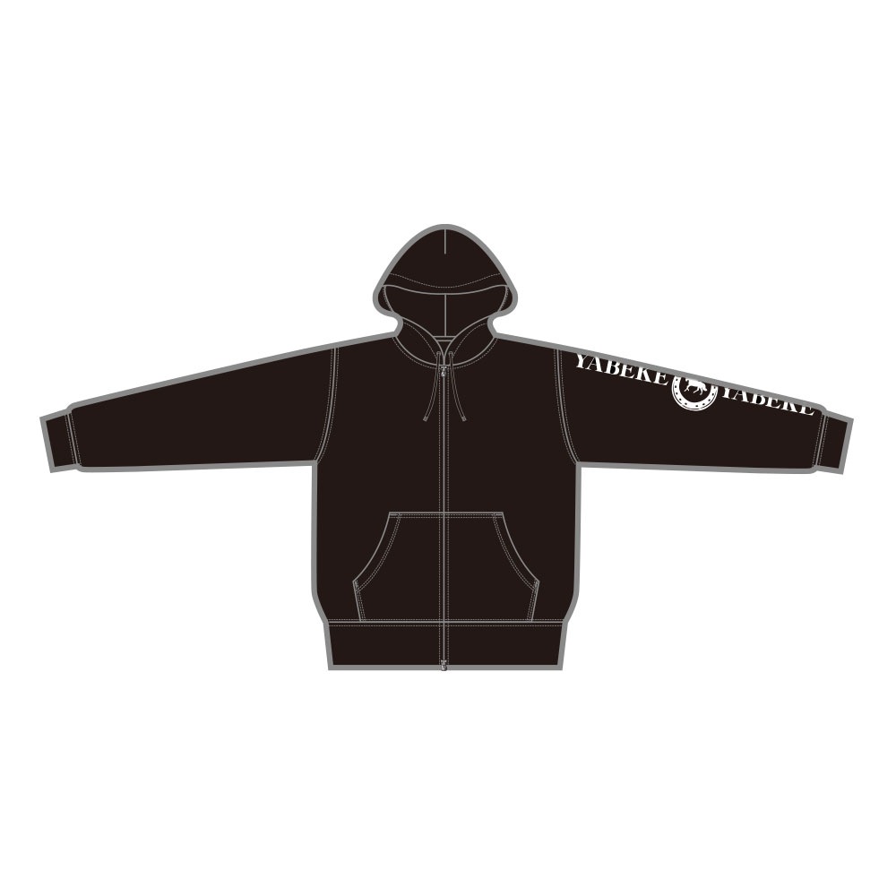受注生産 ご注文から2週間前後で発送予定 パーカー Yabekeモデル ブラック Le Ybk 32 35 オリジナルグッズ Yabekeグッズ Tシャツ ポロシャツ パーカー オウルテックダイレクト本店