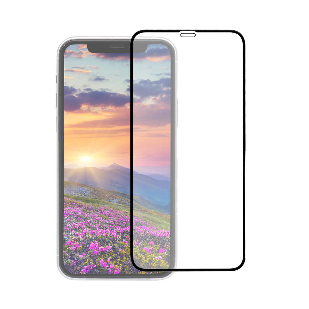 iPhone 11 /XR対応 トリプルストロング耐衝撃ガラス 全面保護 クリア ブラック(OWL-GUIB61F-BCL)宅C-オウルテックダイレクト本店 【限定特価】 液晶保護ガラスフィルム iPhone11本体 スマートフォン本体
