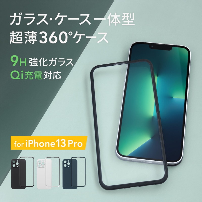 iPhone 13 Pro�� ���饹�ȥ������ΰ��η� Ķ��360�륱����(OWL-CVID6116P)