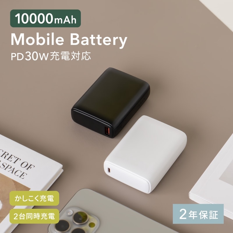 10000mAh PD30Wб USB Type-CϡUSB Type-A ХХåƥ꡼ (OWL-LPB10020)