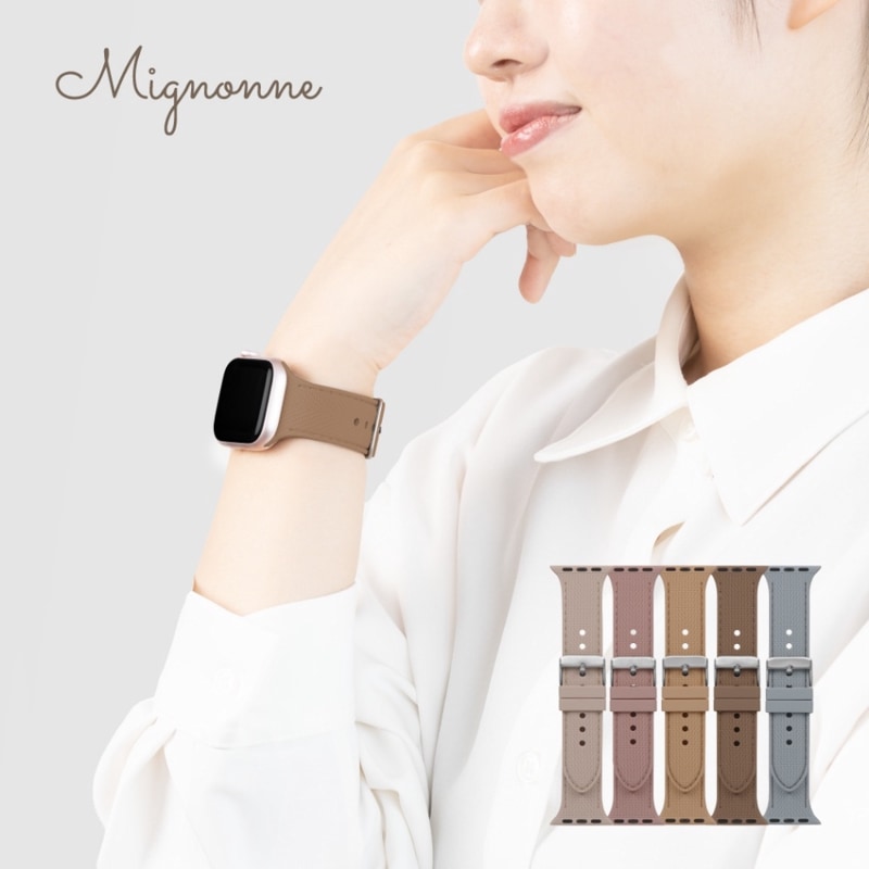 Apple Watch38404142mm 쥶饤ꥳХ Mignonneʥߥ˥ (OWL-AWBSMIN06)