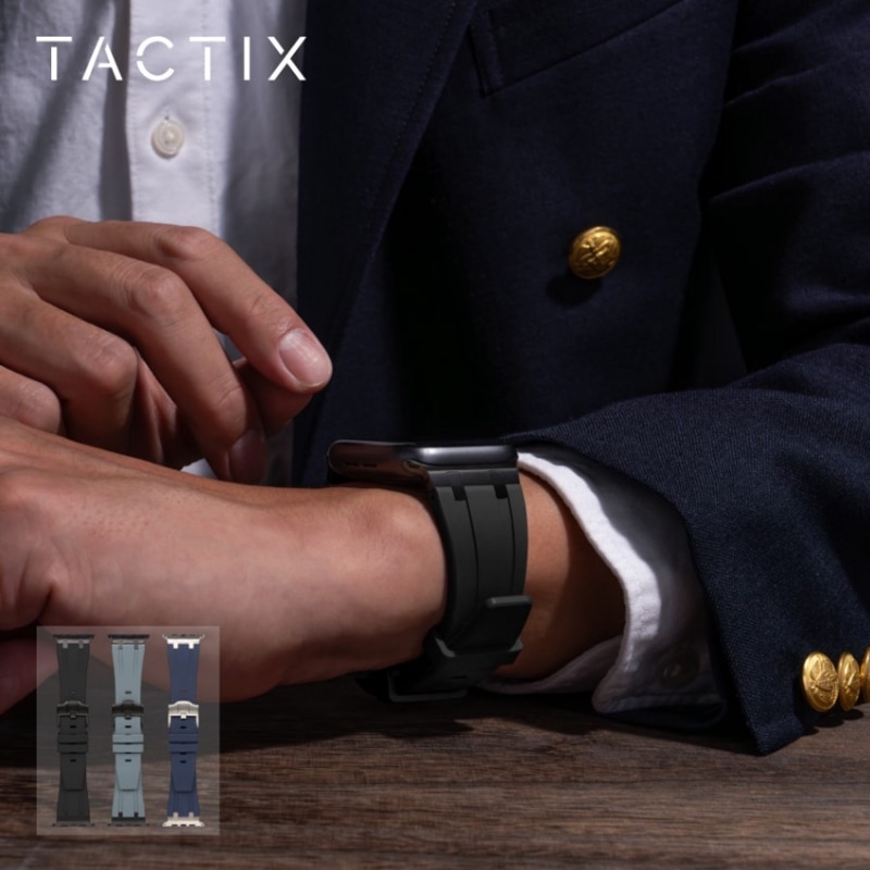 Apple Watch4244454649mm ƥ륷ꥳСХ TACTIXʥȥʥ (OWL-AWBLTAC06)
