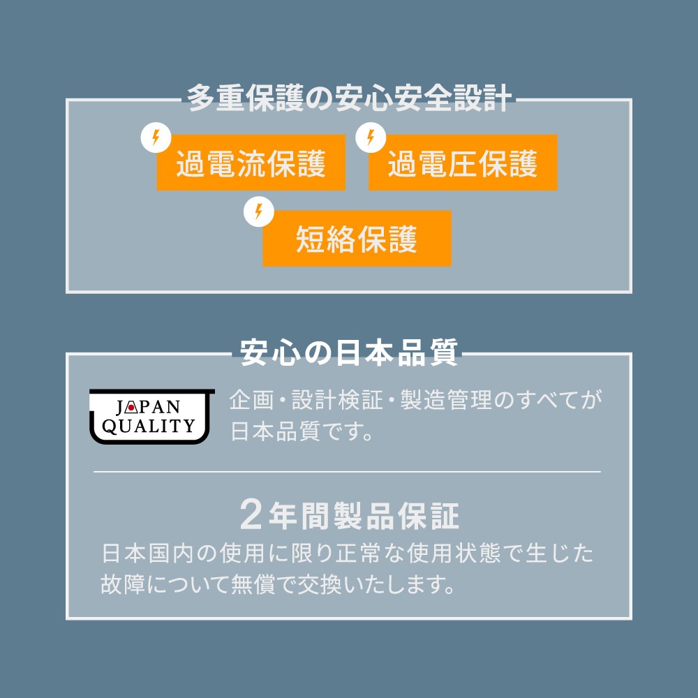 最大24W出力 USB Type-A×2ポート AC充電器 (OWL-AC24WA2)