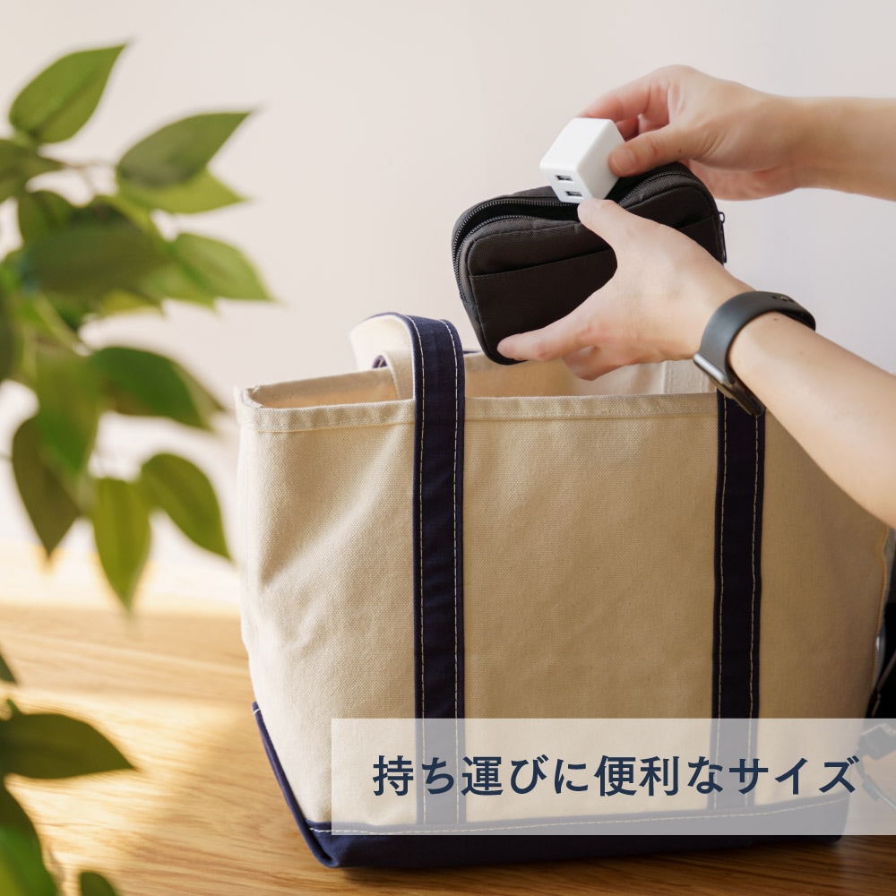 最大24W出力 USB Type-A×2ポート AC充電器 (OWL-AC24WA2)