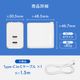 USB Type-C�����֥���° ����PD45W���� GaN���� USB Type-C��2 AC���Ŵ� OWL-AC4501-C15-WH