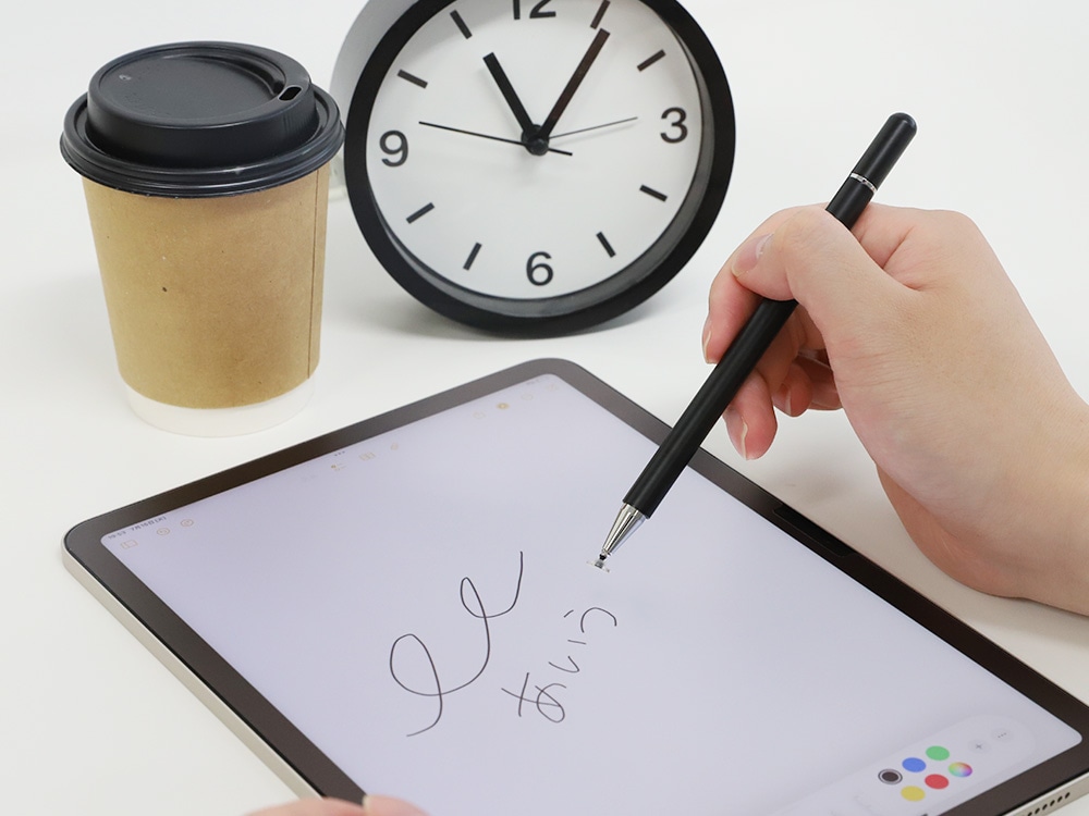 マグネットキャップタイプ 導電繊維／透明ディスク 2WAYタッチペン OWL