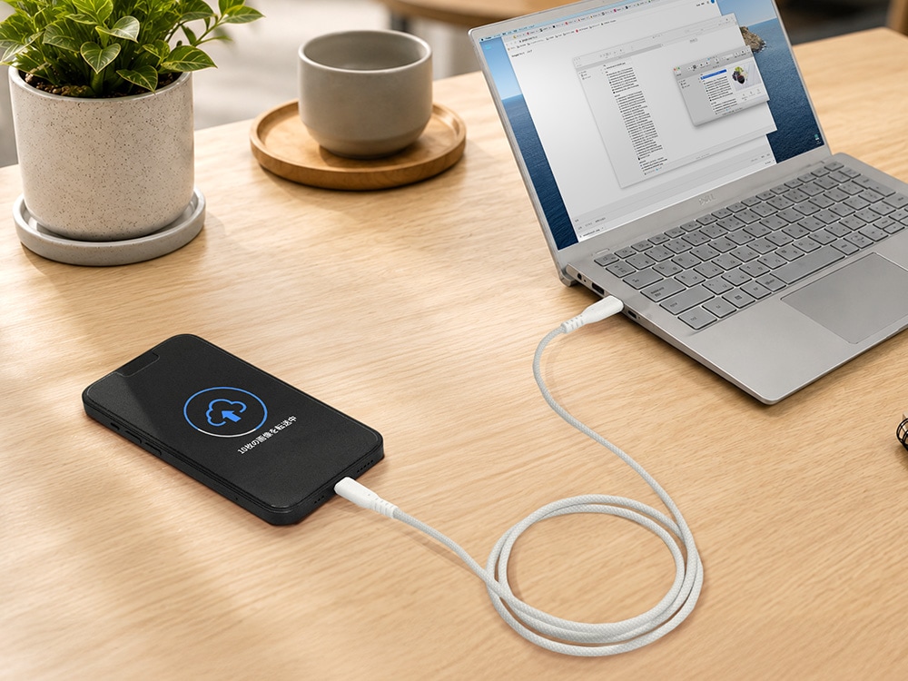 �Ѷ���12���� ��®2.4A���š��ǡ���ž���б� USB Type-A to Lightning Ķ���ե����֥� OWL-CBA6AL���꡼��