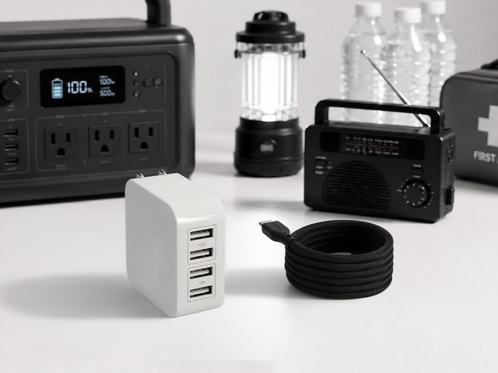 ����24W���� USB Type-A��4 AC���Ŵ� OWL-AC2401-WH