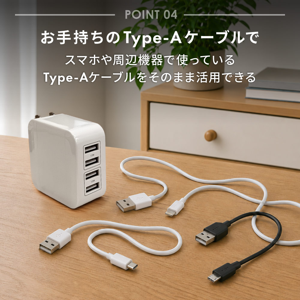 ����24W���� USB Type-A��4 AC���Ŵ� OWL-AC2401-WH
