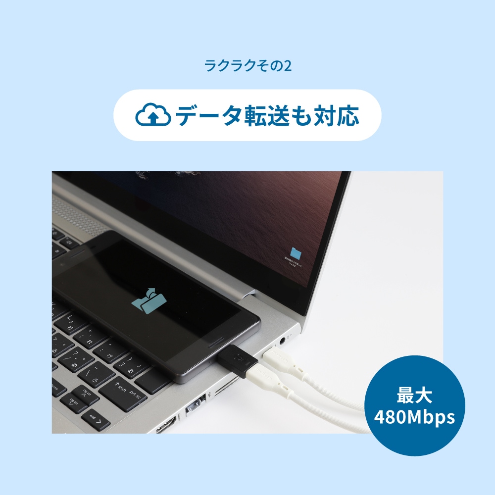 ��®����3A���ǡ���ž�� USB Type-C to microUSB�Ѵ������ץ� OWL-ADCFB01