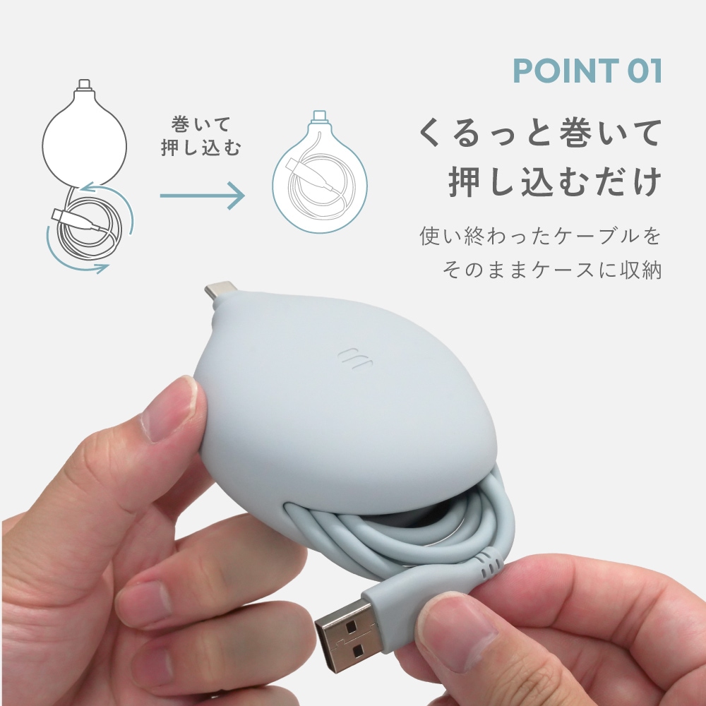 Soft Carry Cable¡ÊUSB Type-A to USB Type-C¡Ë OWL-CBS3AC-SFT¥·¥ê¡¼¥º