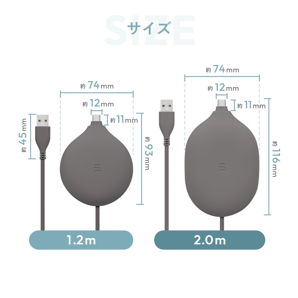 Soft Carry Cable¡ÊUSB Type-A to USB Type-C¡Ë OWL-CBS3AC-SFT¥·¥ê¡¼¥º